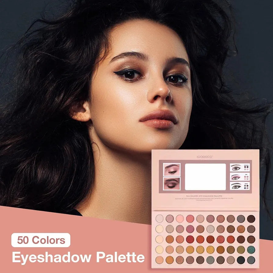 50 Colors Eye Shadow Palette