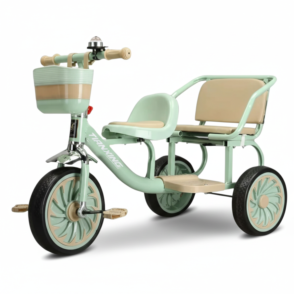 Two Seats Double Tricycle بسكليت ٣ دواليب