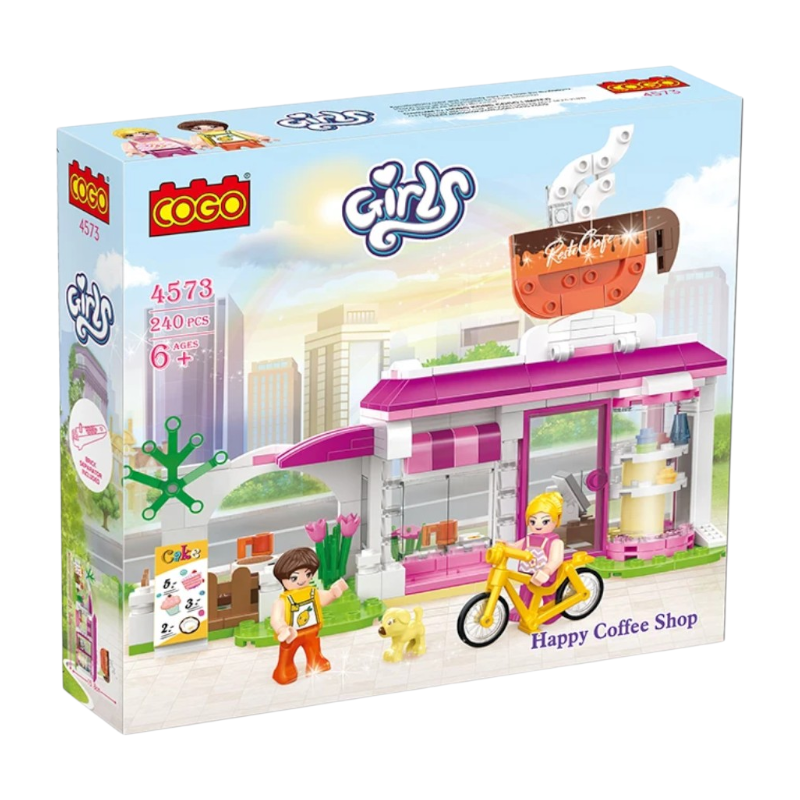 COGO Girls Cafe Lego Set 240 Pcs Building Blocks مكعبات تركيب