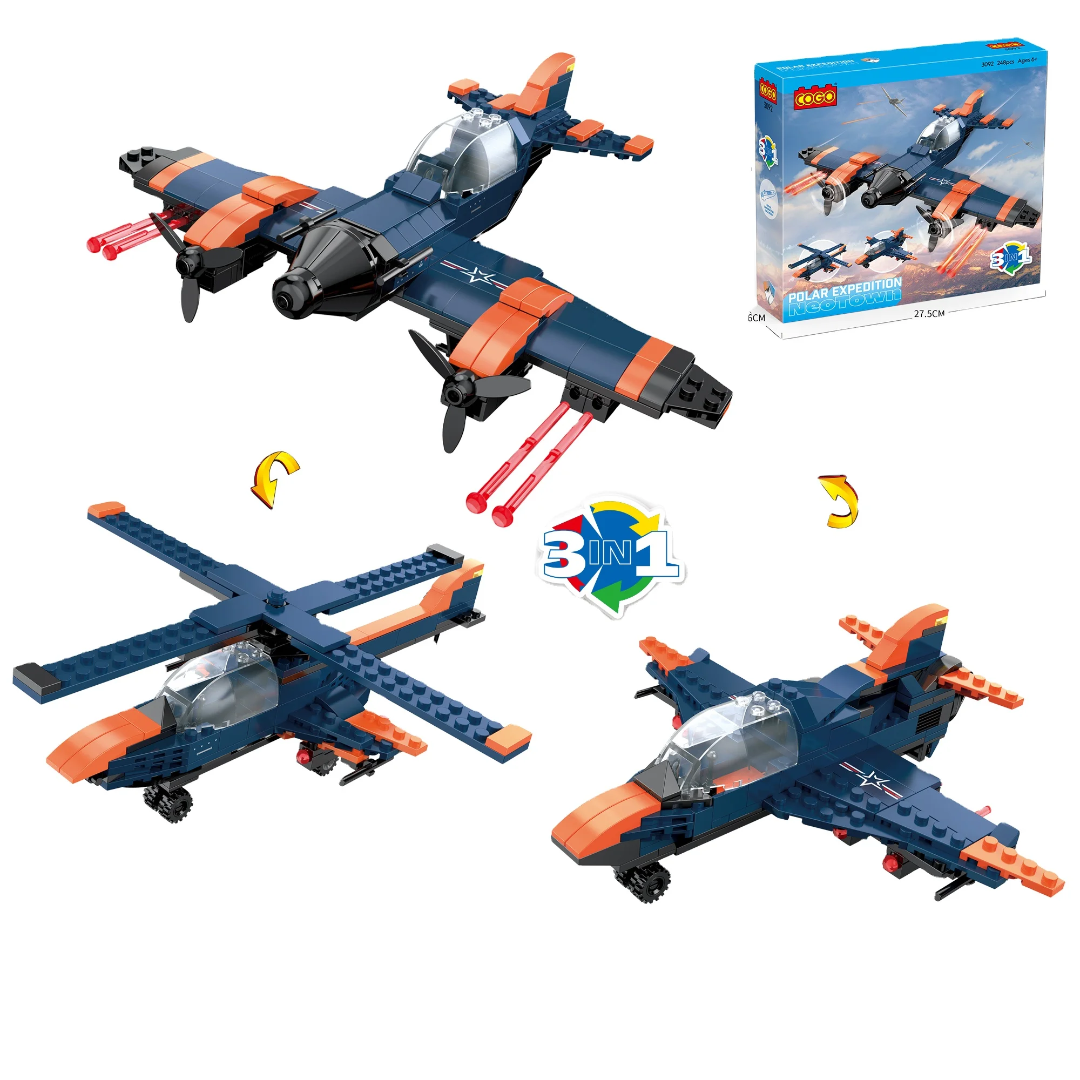 COGO Polar Expedition Lego Set 248 Pcs Building Blocks مكعبات تركيب