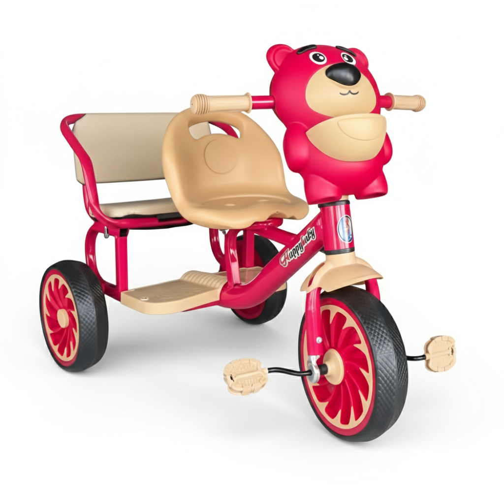 Two Seats Double Tricycle With Music بسكليت ٣ دواليب