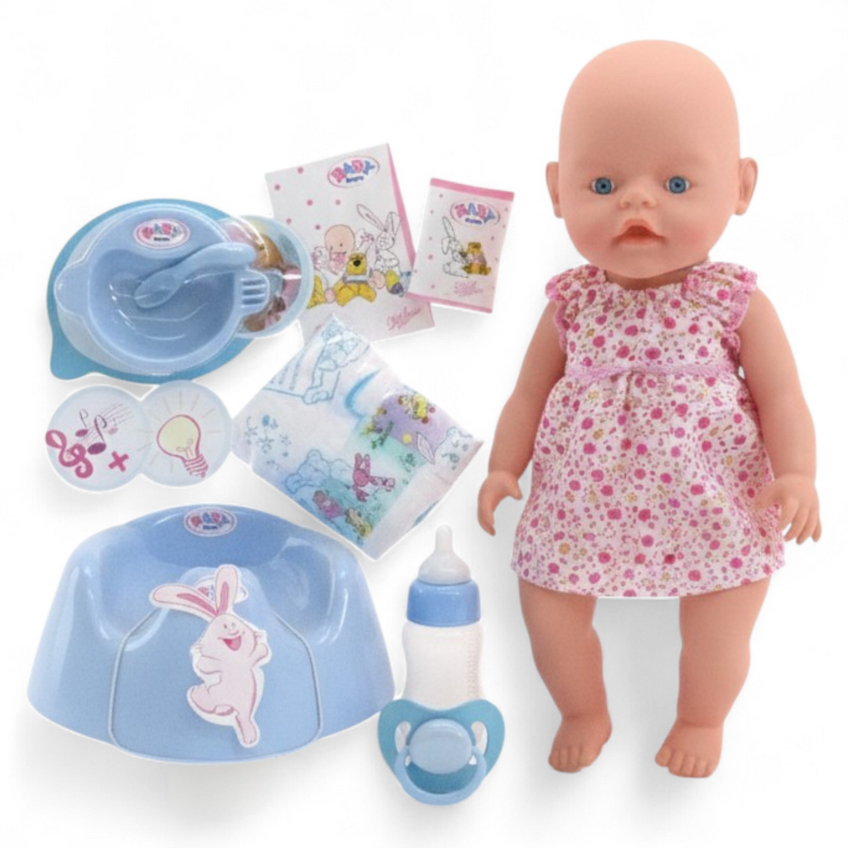 Baby Born Doll لعبة مع حفاض