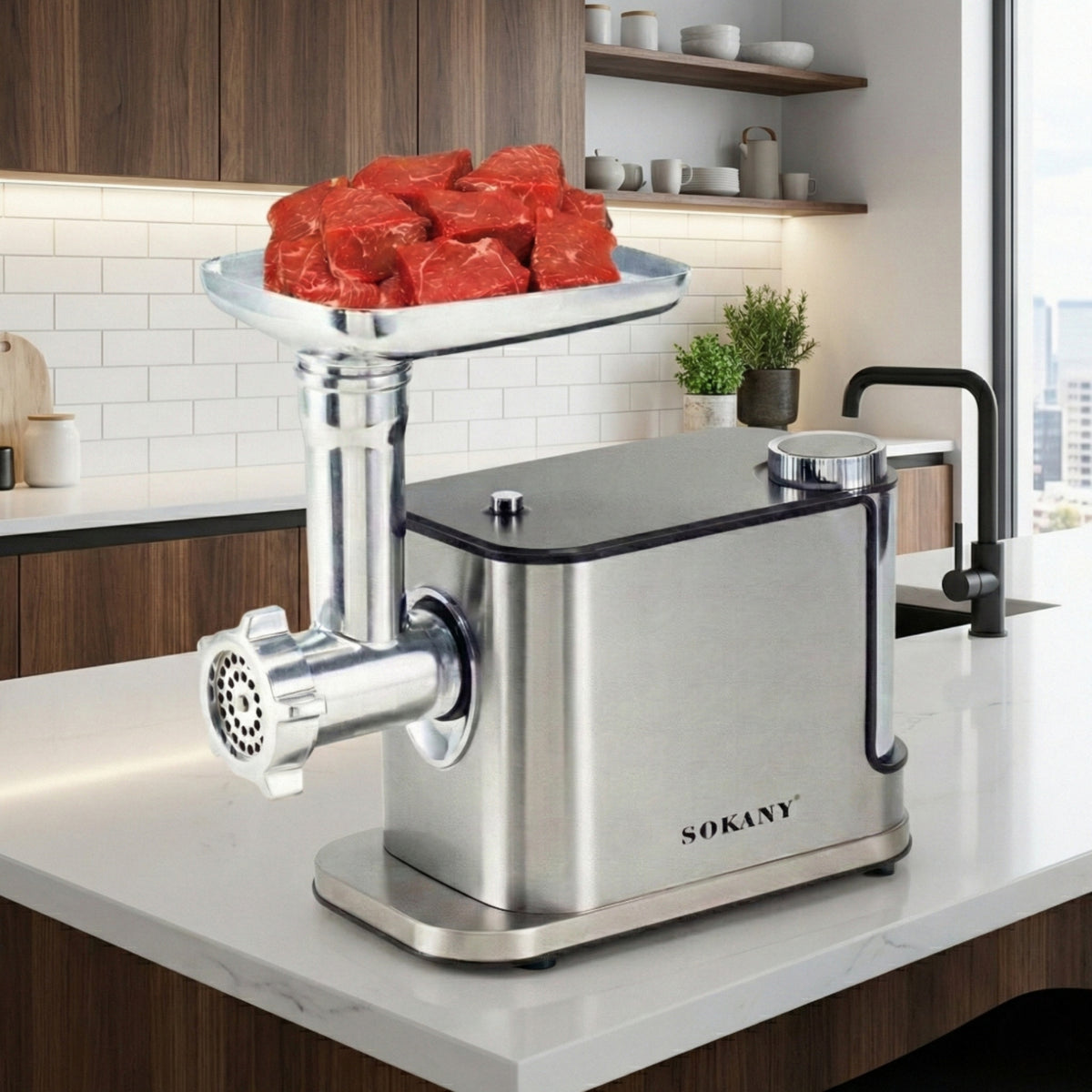 Sokany Meat Grinder 3600W مكنة فرم احمة