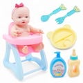 Baby Doll With Highchair لعبة مع كرسي أكل
