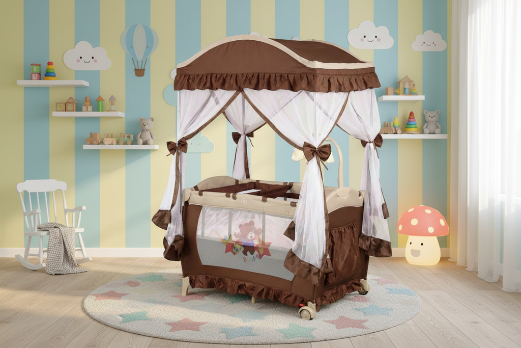 Baby Love Playpen Crib تخت بارك أطفال