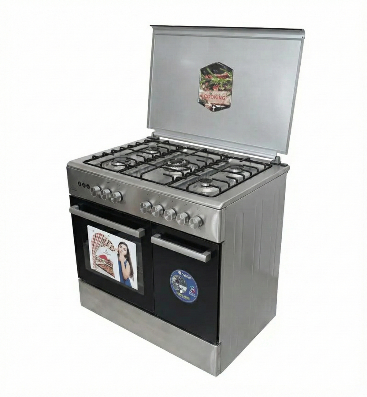 Luxell 5 Burners Gas Stove 90cm غاز مع فرن