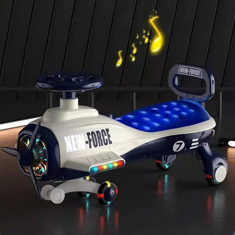 Plane Plasma Ride-On Car With Music & Light سيارة بلازما