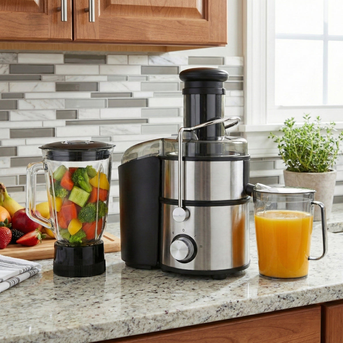 Daewoo Juicer & Blender Set 1500W عصارة فواكه + خلاط