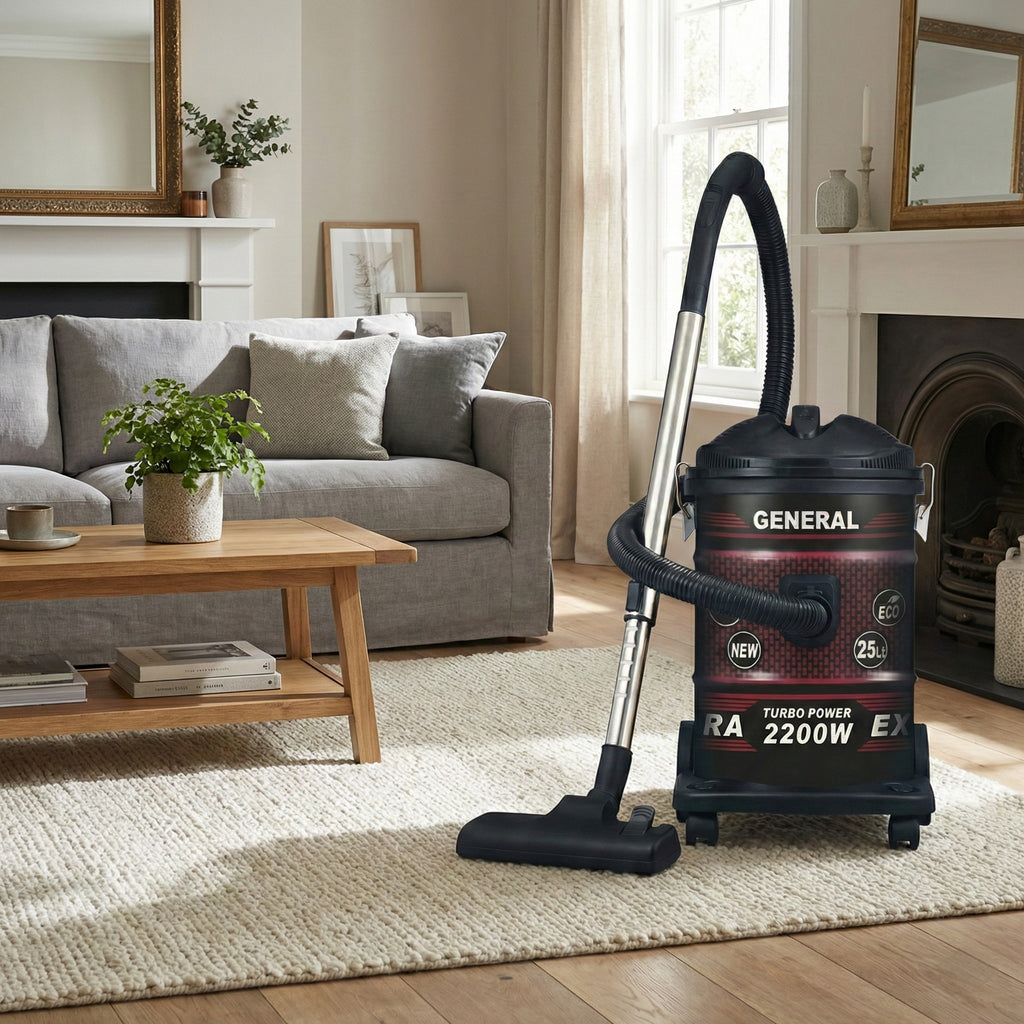 General 2200W Drum Vacuum Cleaner مكنسة كهربائية
