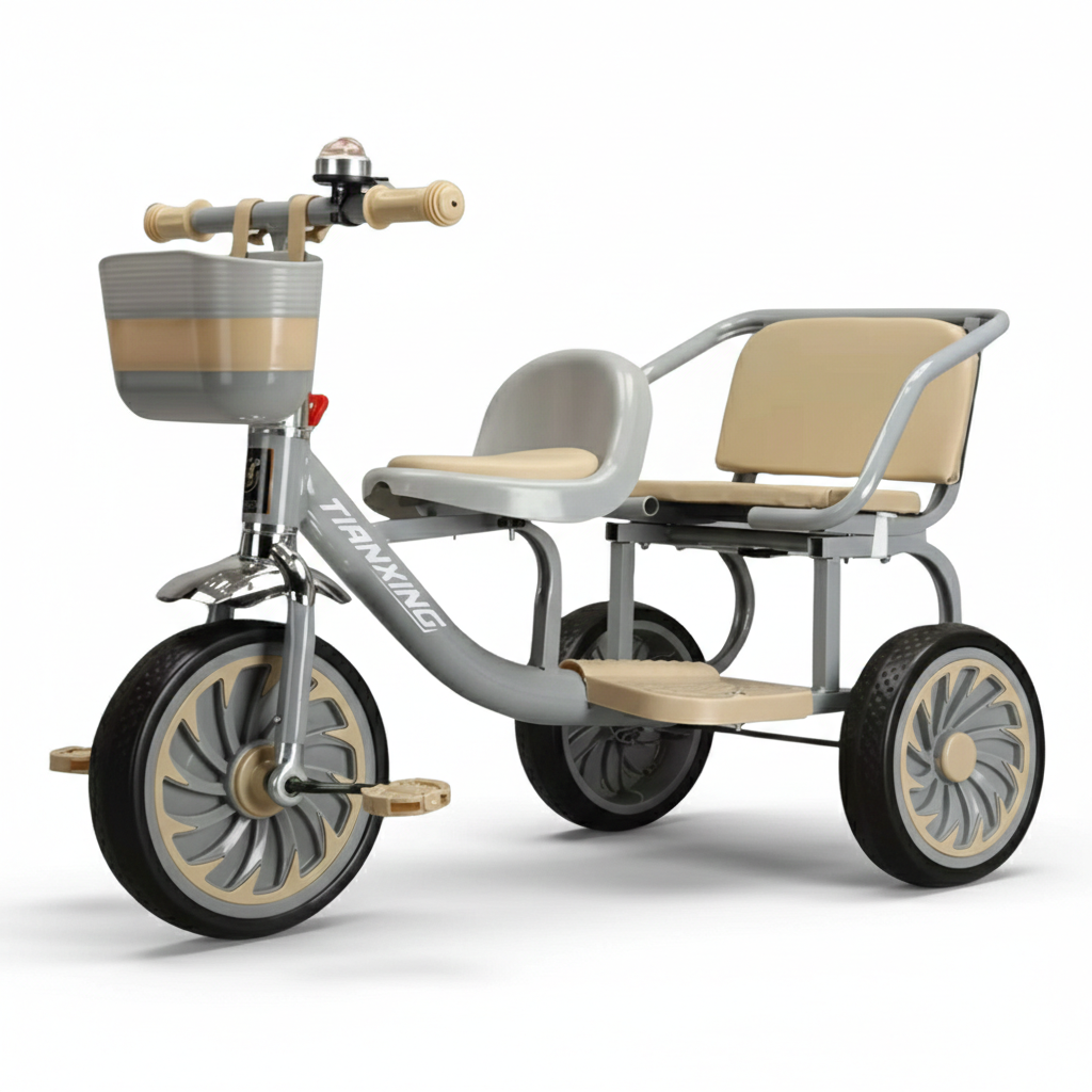 Two Seats Double Tricycle بسكليت ٣ دواليب