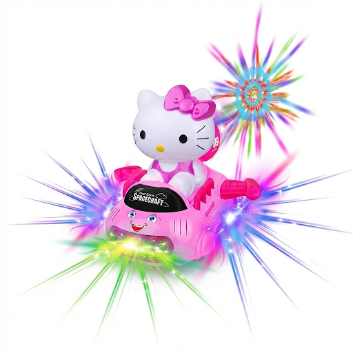 Bump & Go Kitty Spacecraft Toy