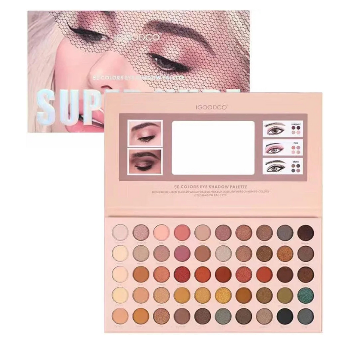 50 Colors Eye Shadow Palette