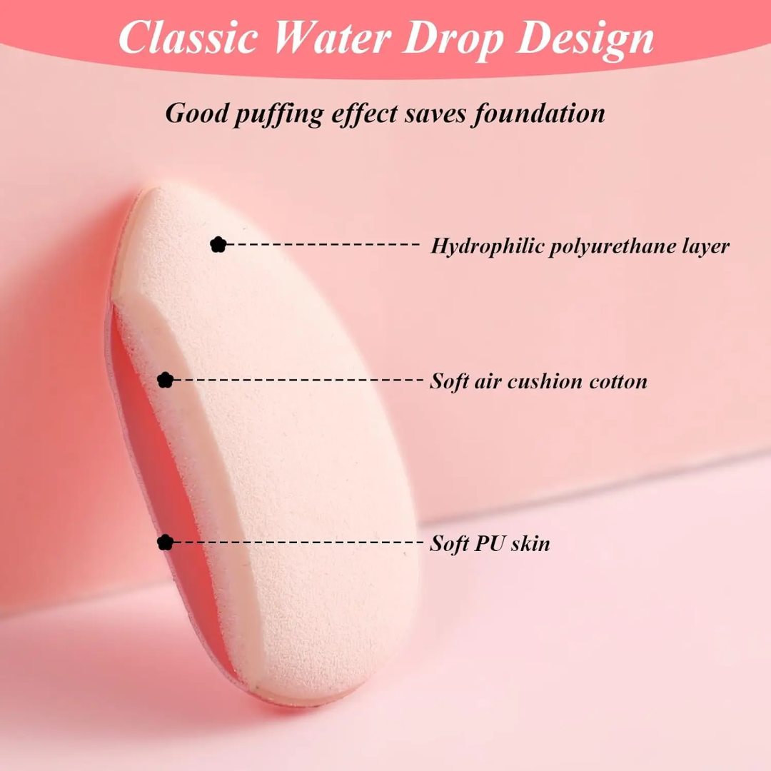 Monvku 10-Piece Mini Finger Powder Puffs