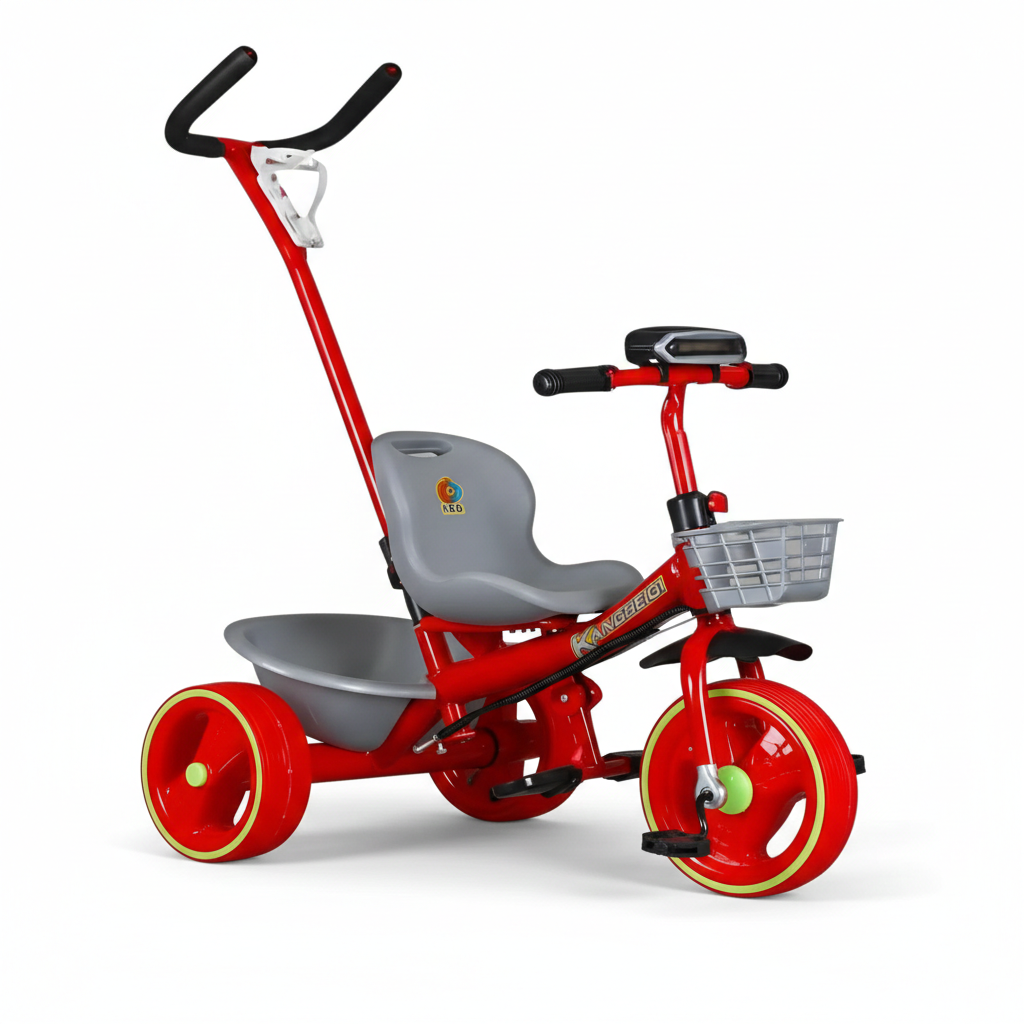 Tricycle With Steering Handle, Music & Lights بسكليت ٣ دواليب