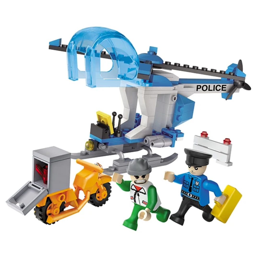 COGO Police Patrol Lego Set 164 Pcs Building Blocks مكعبات تركيب
