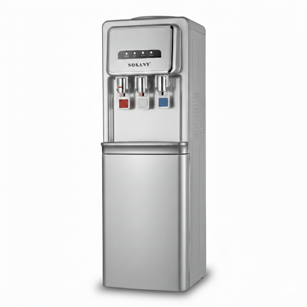 3 Taps Water Dispenser + Refrigerator كولر ماء مع براد