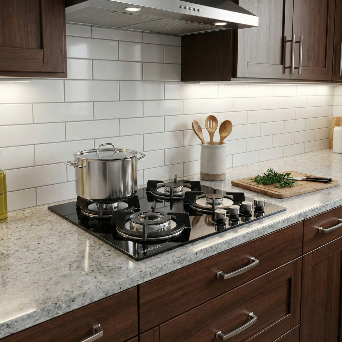 SuperLG 4 Burners Built-in Gas Hob 60cm غاز انكستريه
