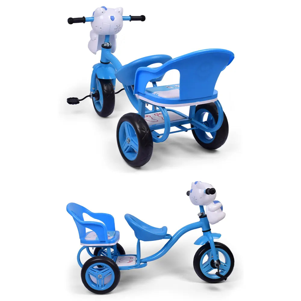 Two Seats Double Tricycle With Music بسكليت ٣ دواليب