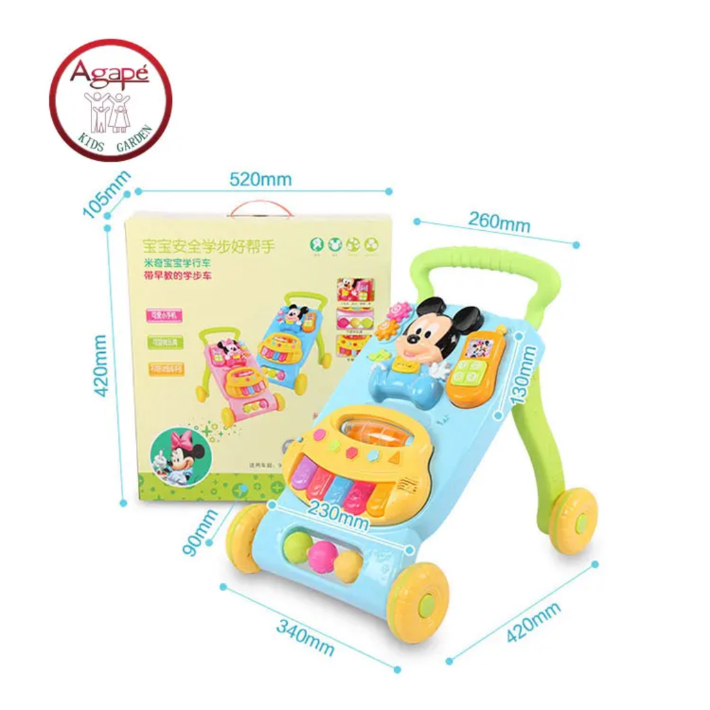 Multi Functional Musical Push Baby Walker