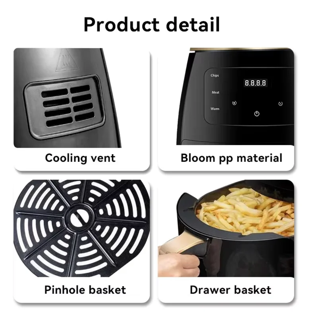 Silver Crest Air Fryer 2400W, 6Ltr قلاية هوائية