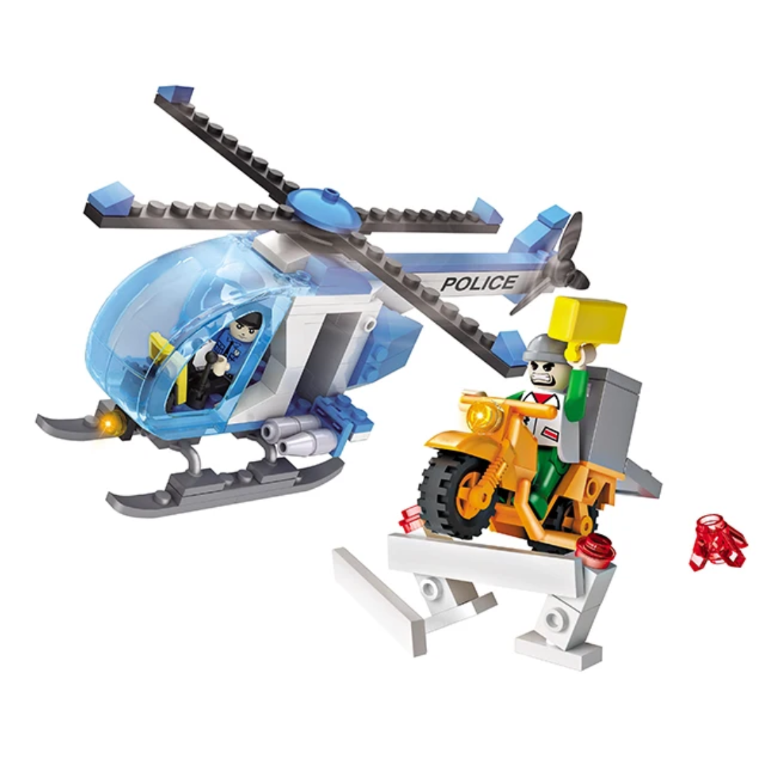 COGO Police Patrol Lego Set 164 Pcs Building Blocks مكعبات تركيب