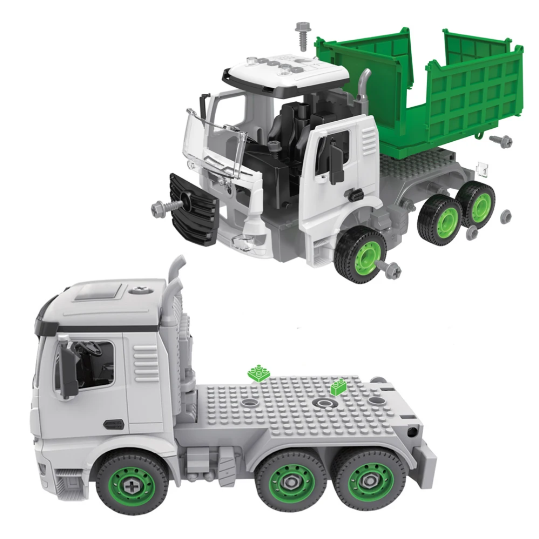 DIY Light Garbage Truck 47 Pcs