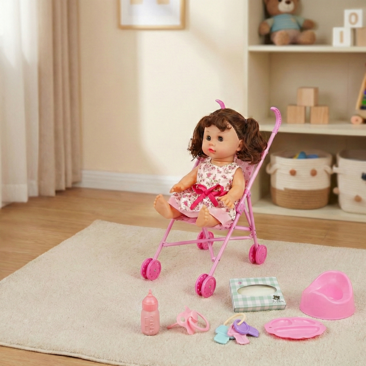 Doll With Buggy لعبة مع عرباية