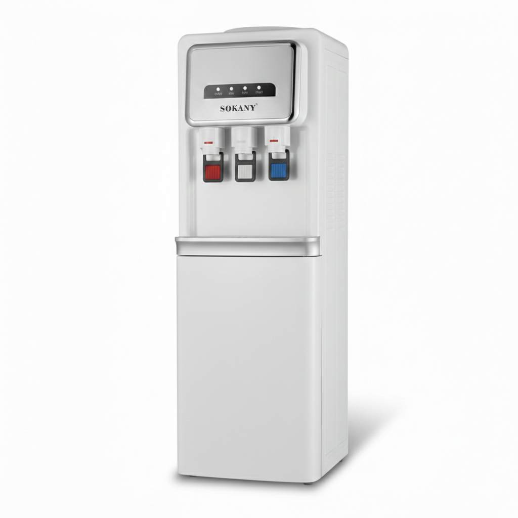 3 Taps Water Dispenser + Refrigerator كولر ماء مع براد