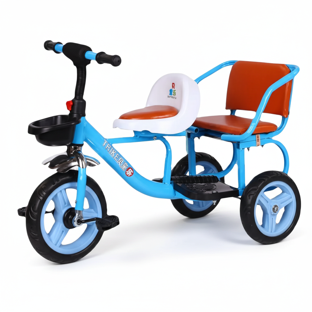 Two Seats Double Tricycle بسكليت ٣ دواليب