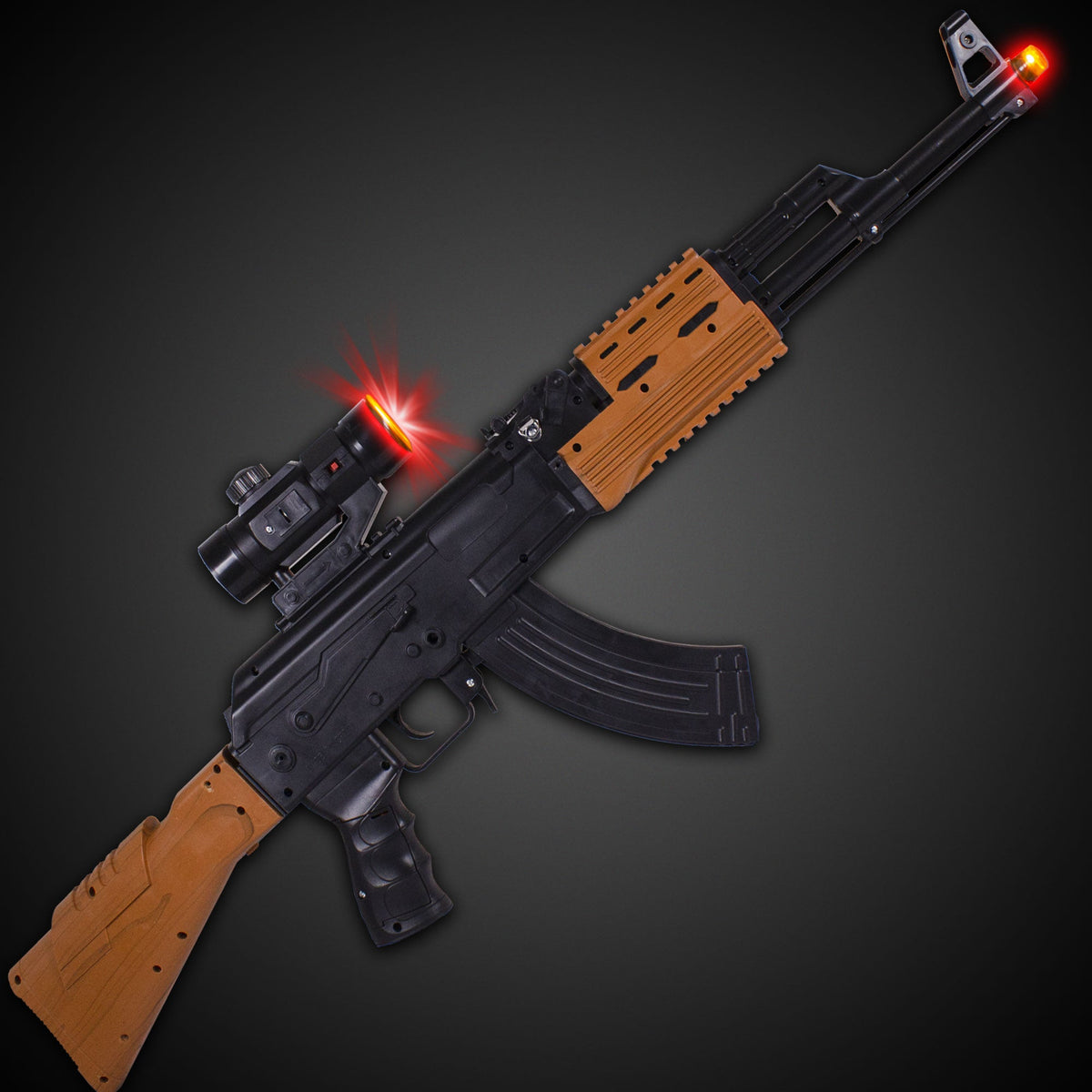 Sound & Light Vibration Rifle AK47 باروة بطارية صوت