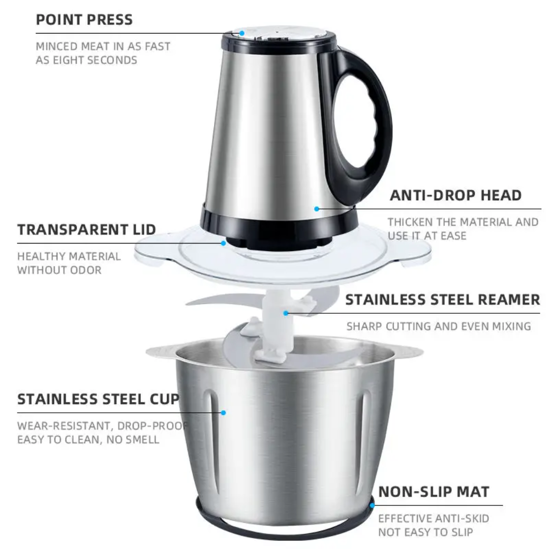 Meat Grinder / Food Processor 3Ltr 250W محضر طعام كهربائي