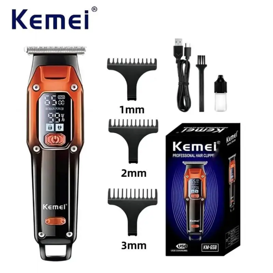 Kemei Rechargeable Clipper / Trimmer مكنة حلاقة