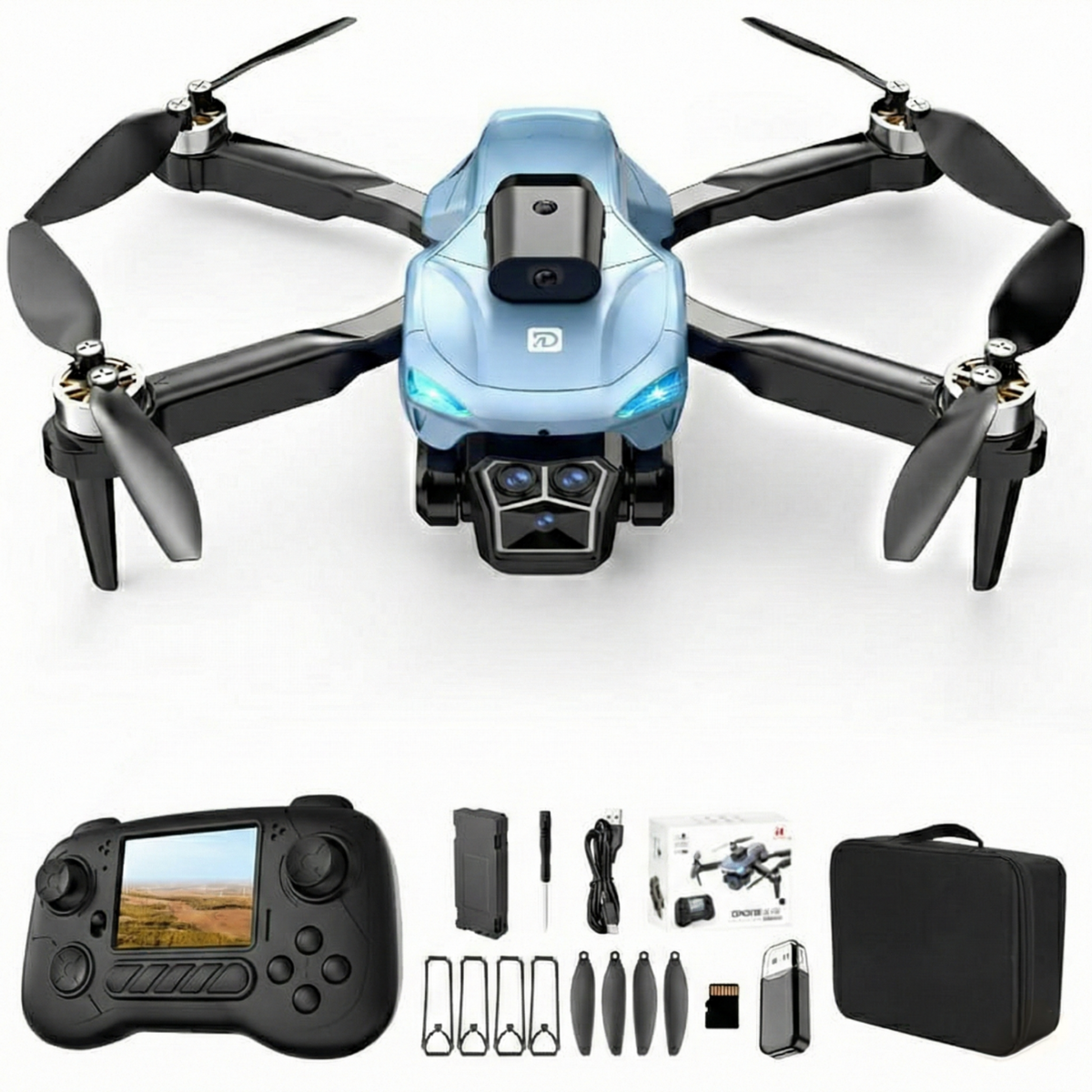 Drone With 1080P Screen Remote Control طائرة درون مع كاميرا