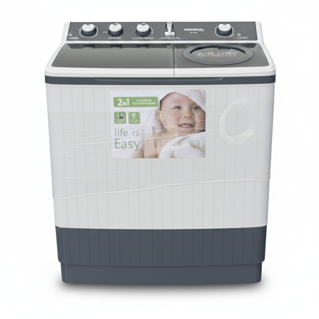 General Power Twin Tub Washing Machine 15.8Kg غسالة جرنين