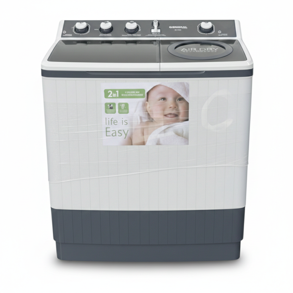 General Power Twin Tub Washing Machine 15.8Kg غسالة جرنين