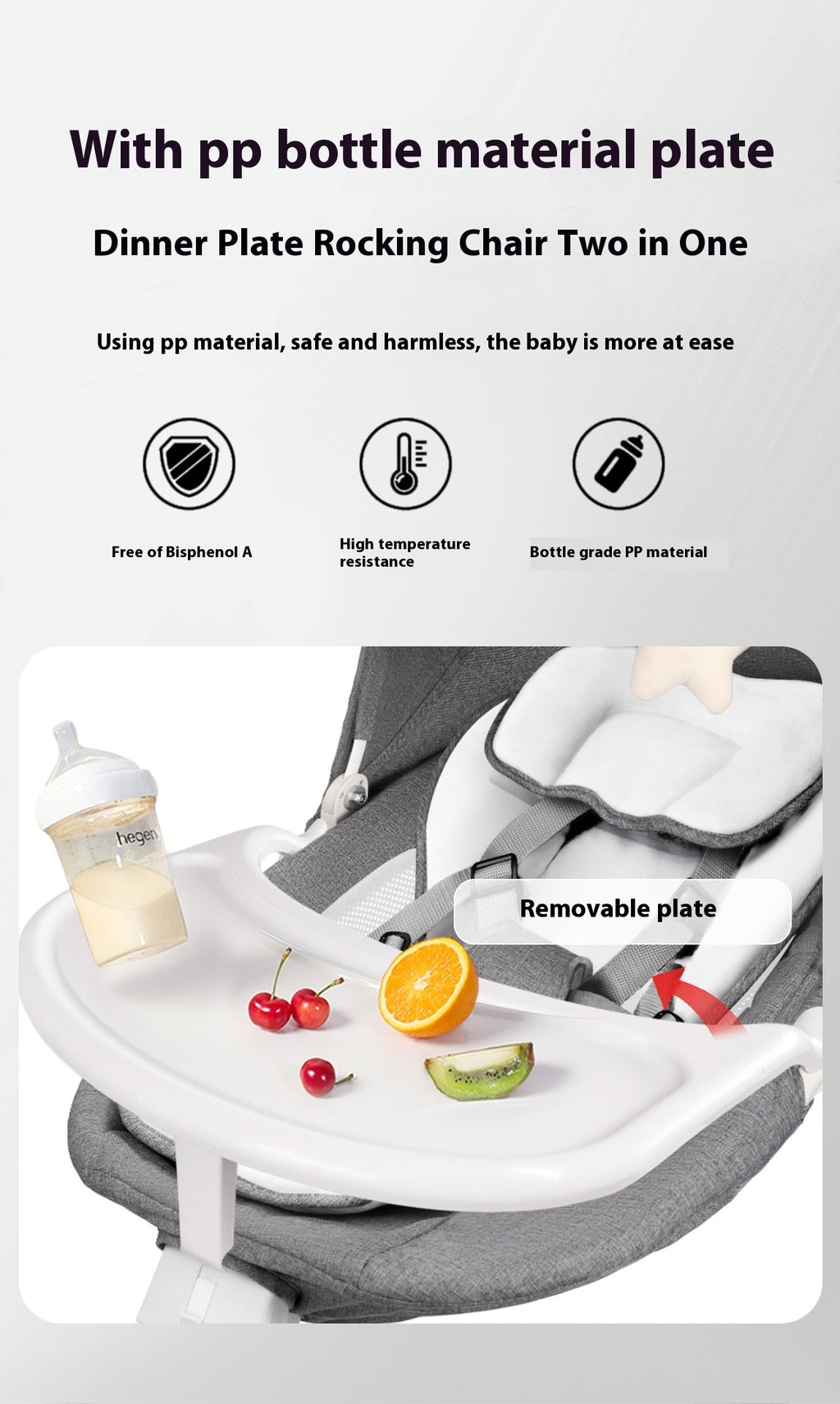 Modern Bluetooth Electric Baby Swing Chair