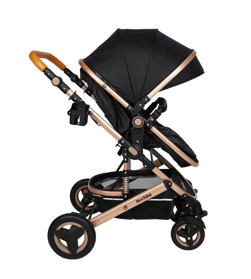 Baby Stroller Travel System Set عرباية أطفال بورت + كرسي هزاز + شنطة