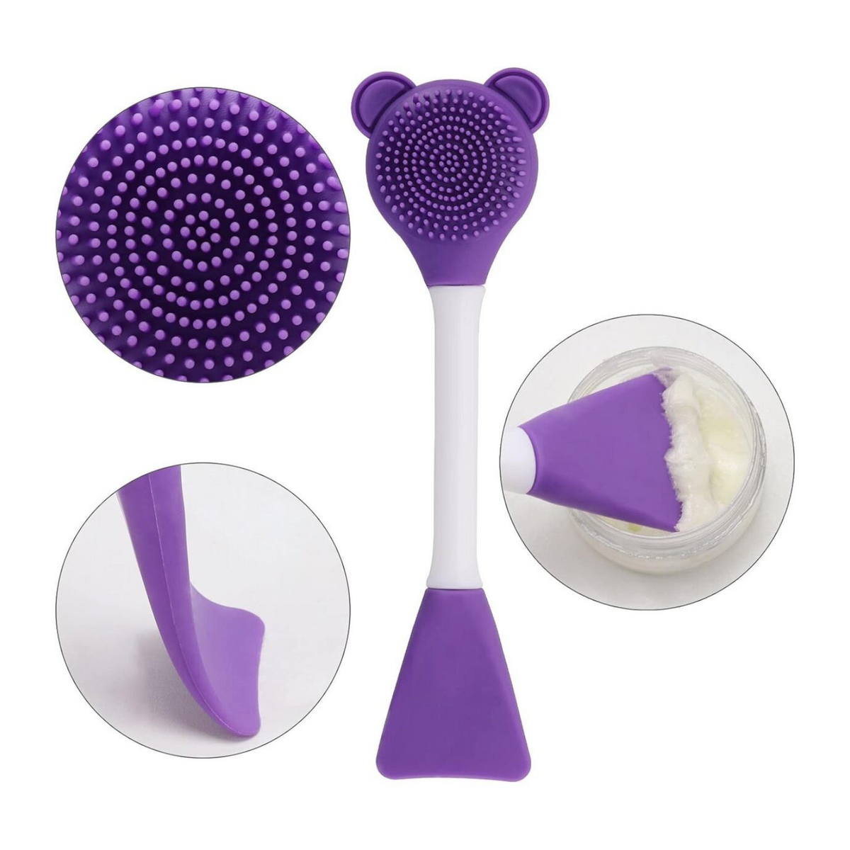 Facial Cleanser Brush With Spatula