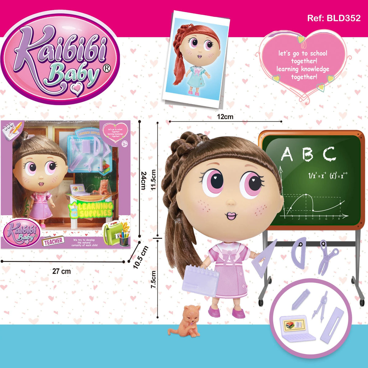 Kaibibi Teacher Doll Set لعبة معلمة