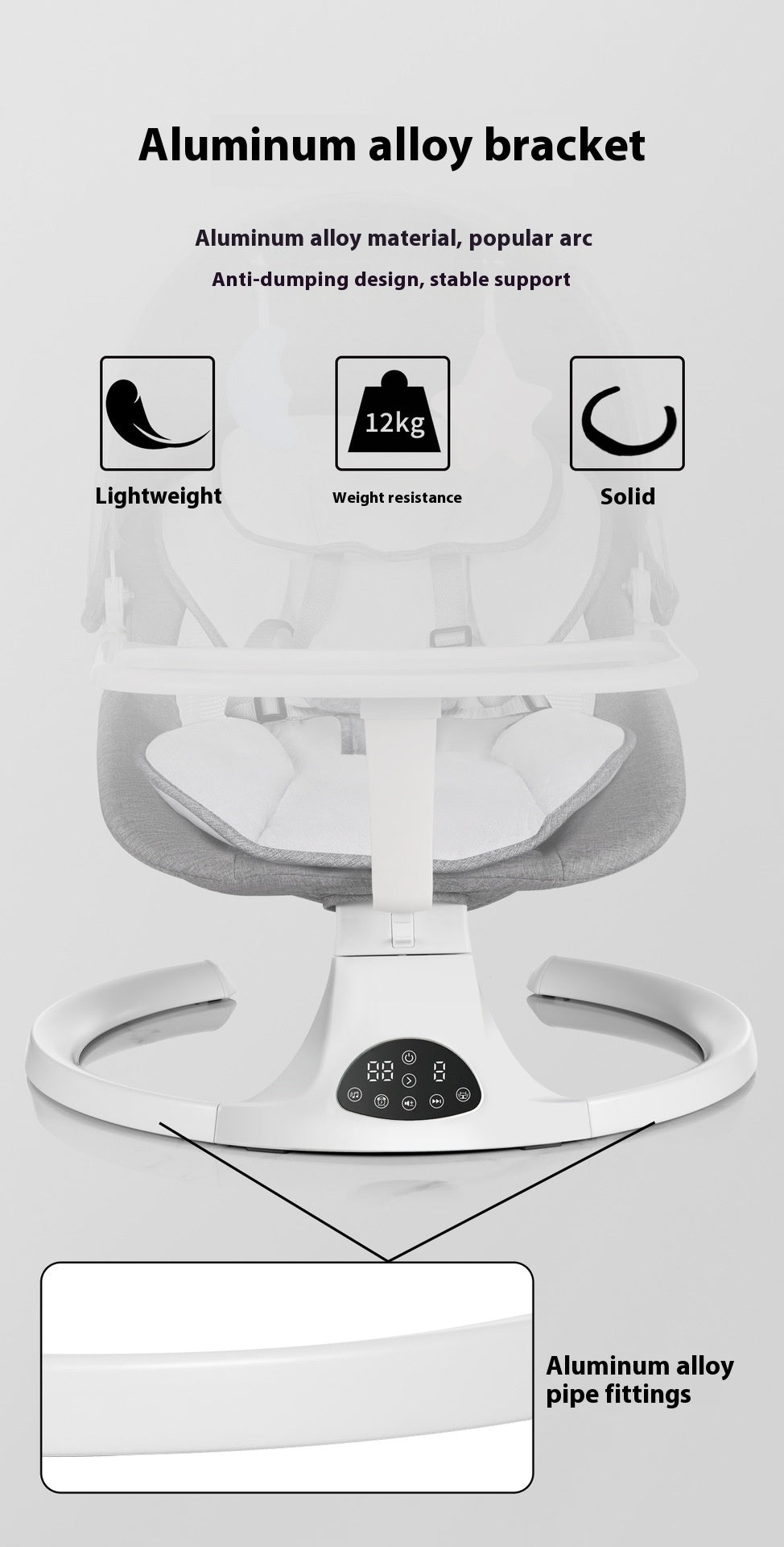 Modern Bluetooth Electric Baby Swing Chair