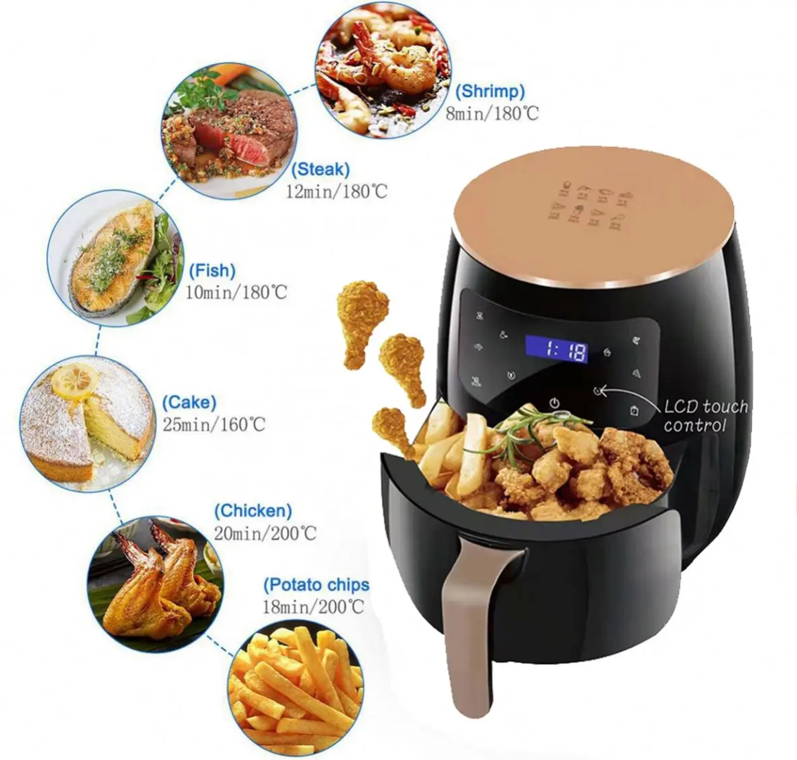 Silver Crest Air Fryer 2400W, 6Ltr قلاية هوائية