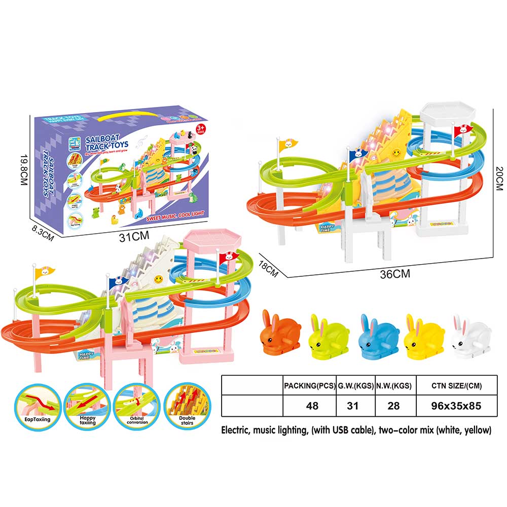 Bus Race Track Toy