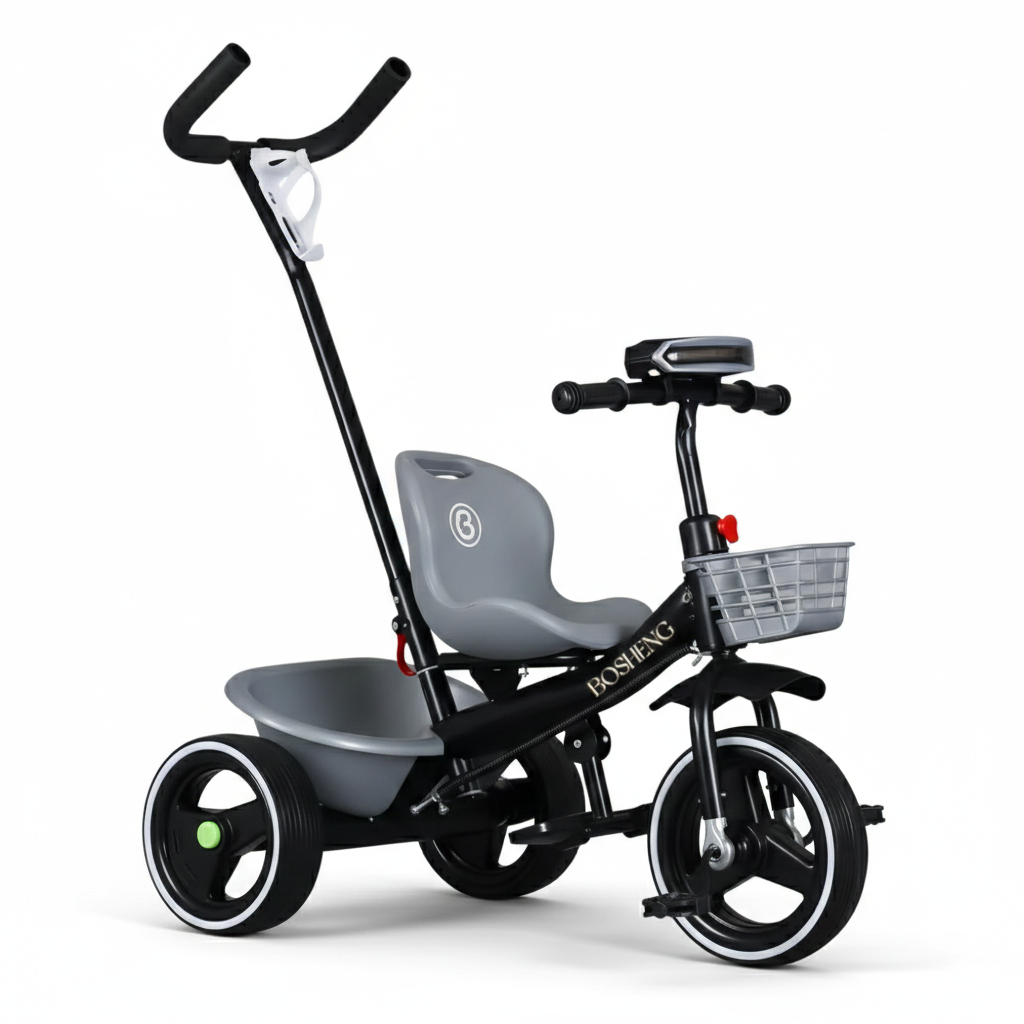Tricycle With Steering Handle, Music & Lights بسكليت ٣ دواليب