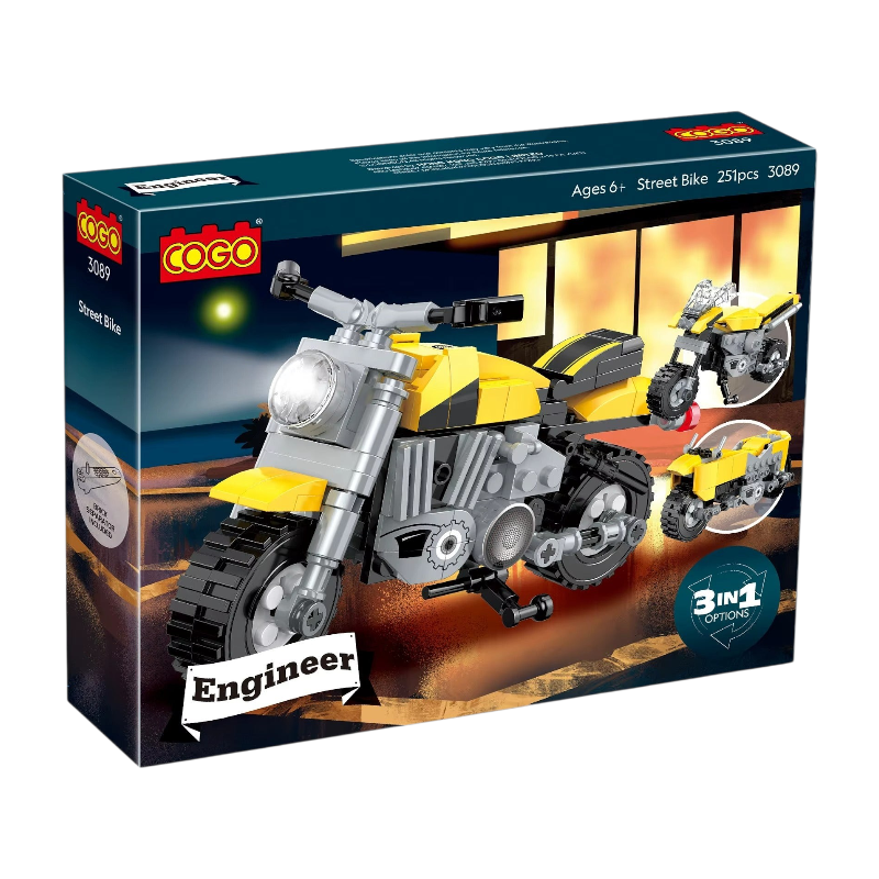 COGO Moto Racing Lego Set 251 Pcs Building Blocks مكعبات تركيب