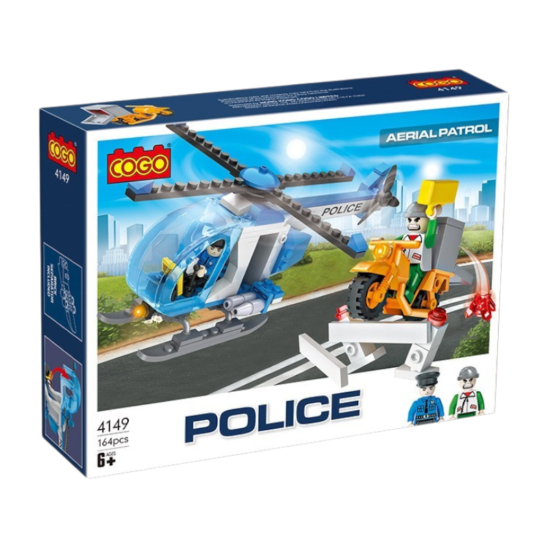COGO Police Patrol Lego Set 164 Pcs Building Blocks مكعبات تركيب
