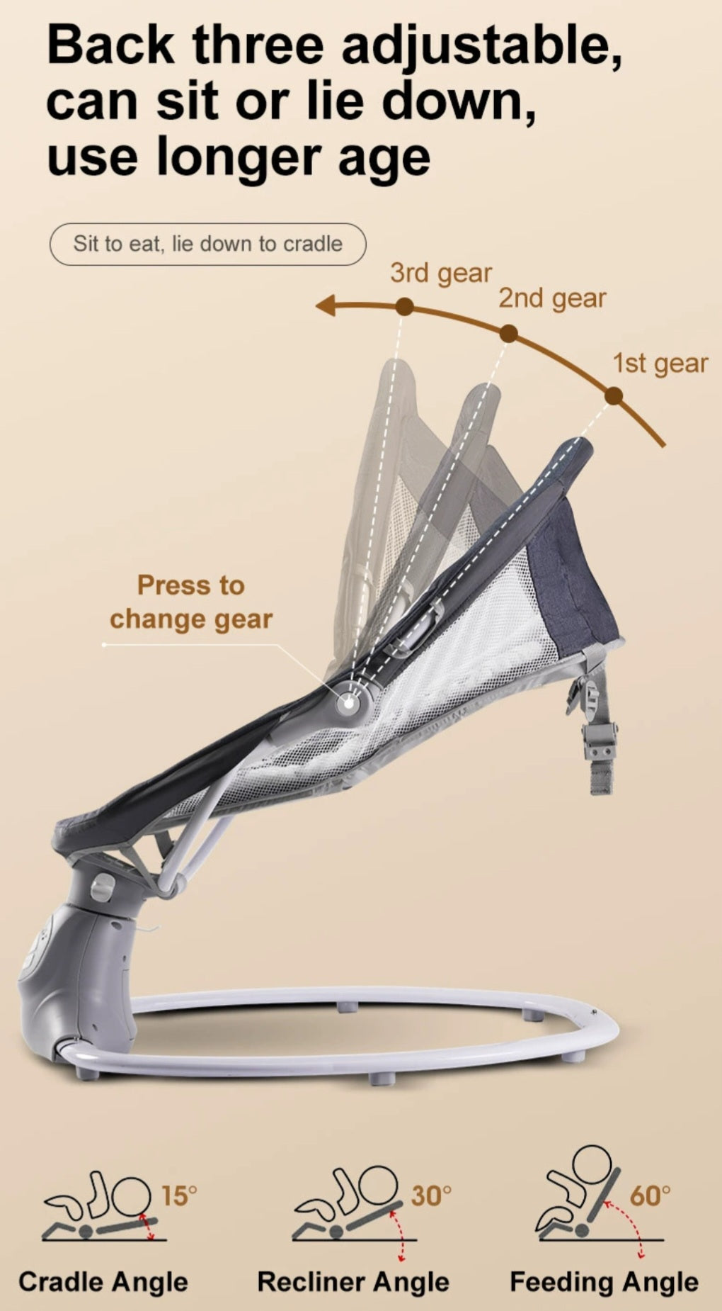 Smart Baby Rocking Swing Chair