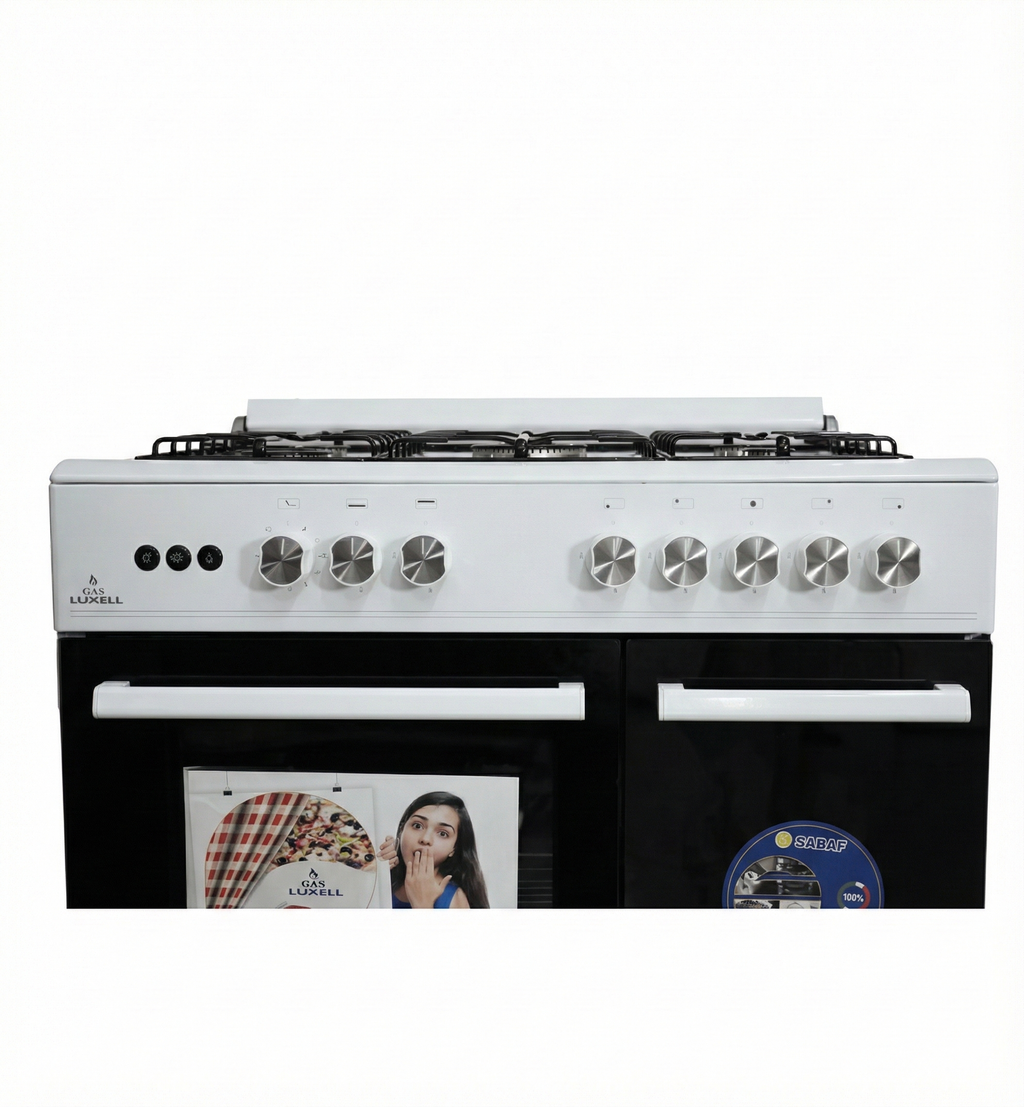 Luxell 5 Burners Gas Stove 90cm غاز مع فرن