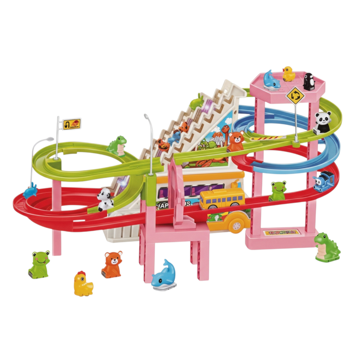 Bus Race Track Toy