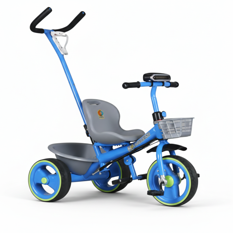 Tricycle With Steering Handle, Music & Lights بسكليت ٣ دواليب