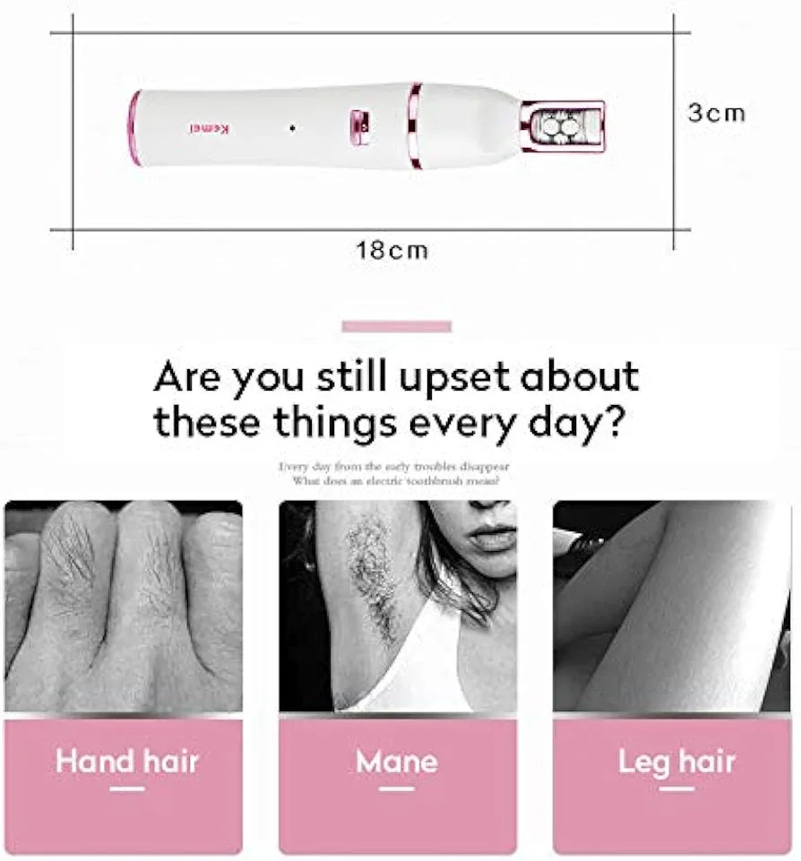Kemei 7 In 1 Wet/Dry Women Rechargeable Shaver ماكينة إزالة شعر نسائية